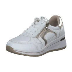 Caprice 23300, Schnürschuhe, Damen, WHITE/LIGHT GOLD