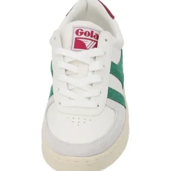 Gola Grandslam Trident CLA415, Schnürschuhe, Damen, white/emerald/cerise