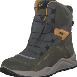 IMAC 681689-00930/038, Winterstiefel, Kinder, waldgrün/ockergelb