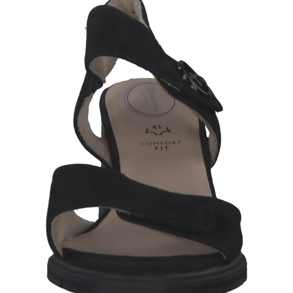Jana Shoes 88313, Plateau-Sandaletten, Damen, black