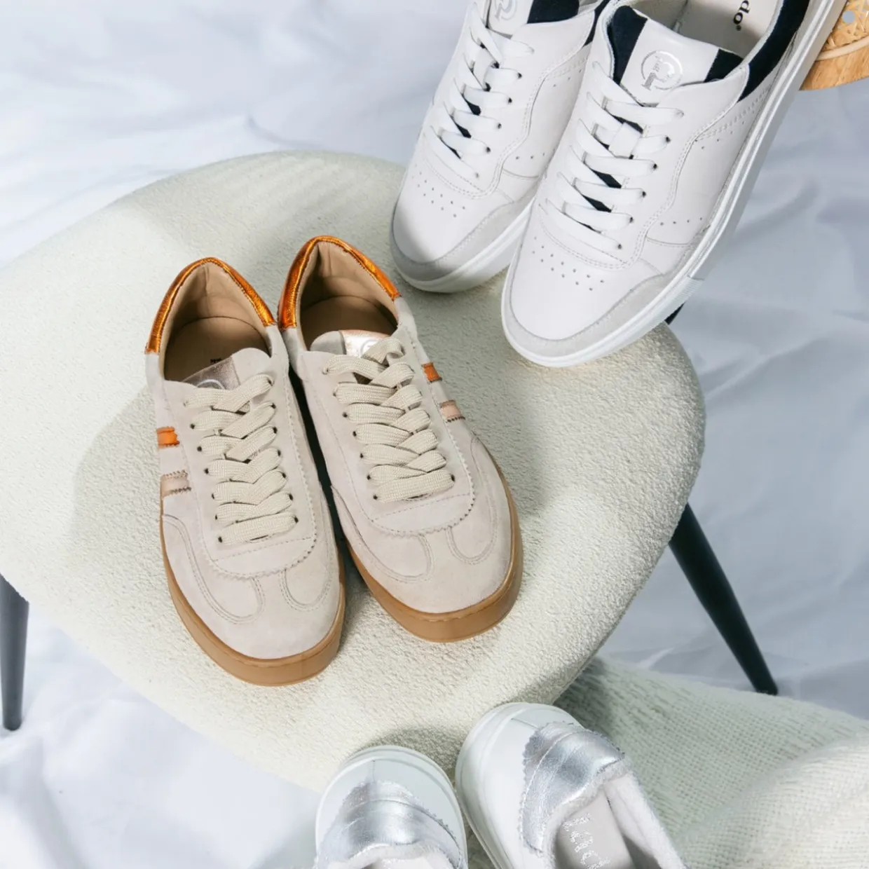 Palado Baadas, Sneakers Low, Damen, Beige