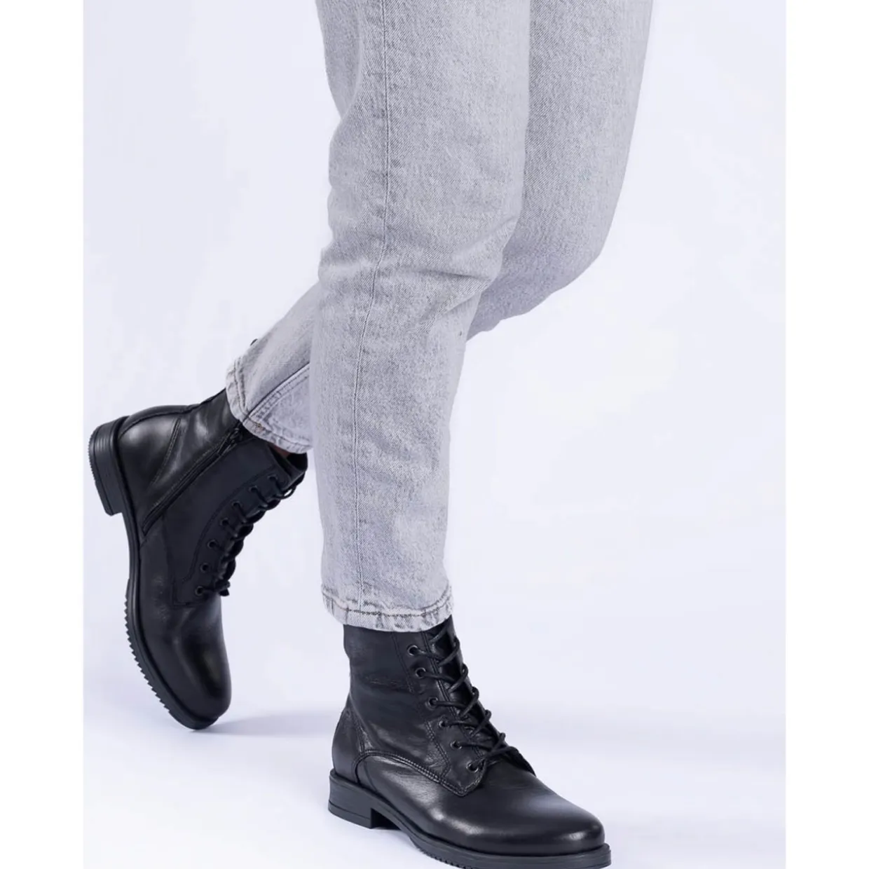 Palado Chalki, Schnürstiefeletten, Damen, Schwarz (Strukturiert)