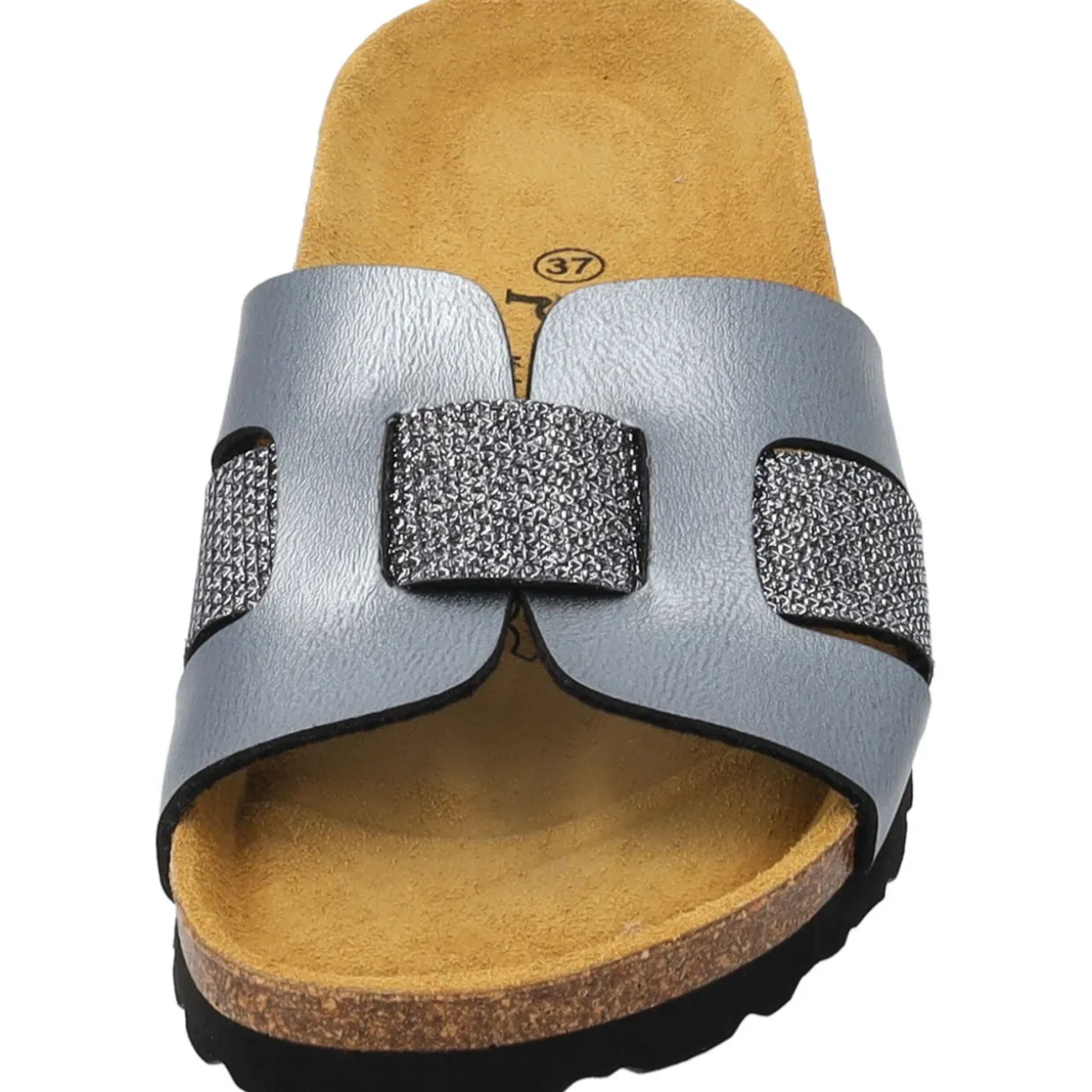 Palado Crisui, Pantoletten, Damen, Grau Metallic