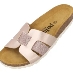 Palado Crisui, Pantoletten, Damen, Rosa Metallic