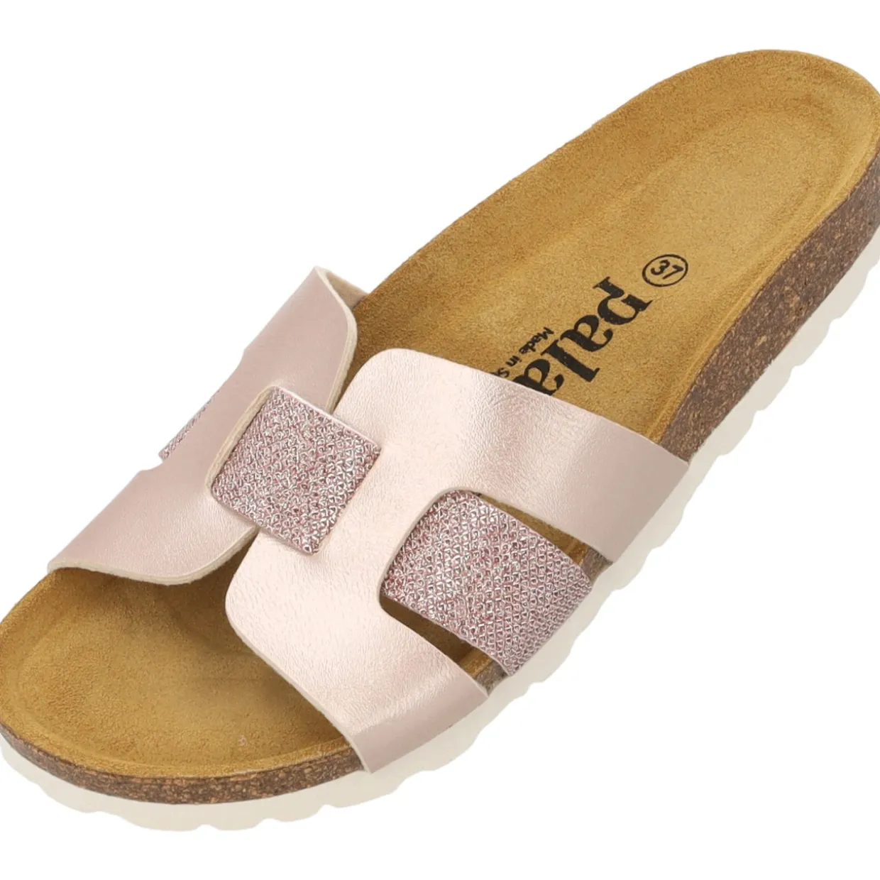 Palado Crisui, Pantoletten, Damen, Rosa Metallic