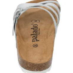 Palado Cruisi Premium Leather, Pantoletten, Damen, Silber Metallic