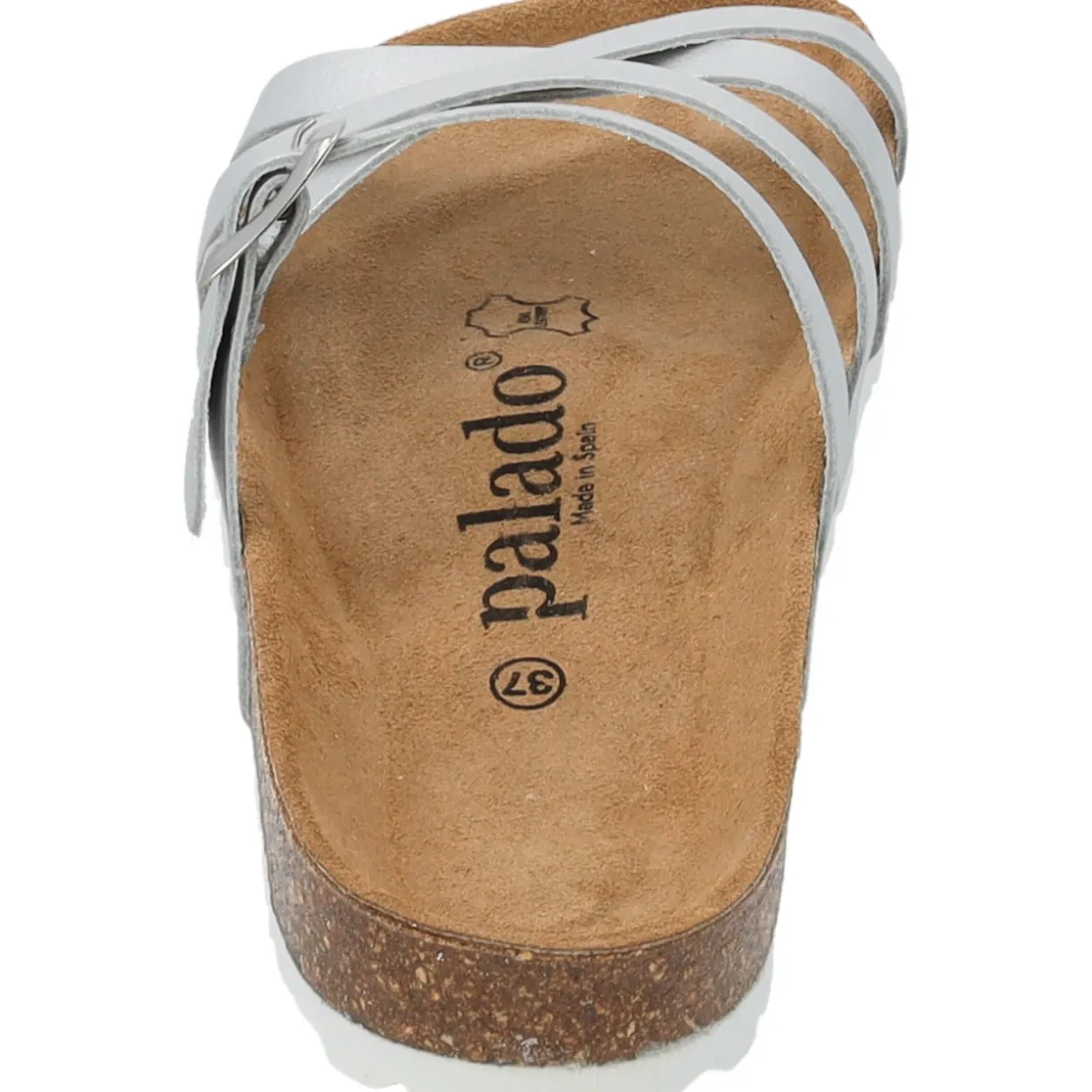 Palado Cruisi Premium Leather, Pantoletten, Damen, Silber Metallic