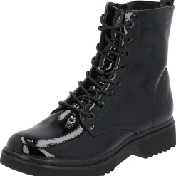 Palado Djerba, Schnürstiefel, Damen, Schwarz Lack