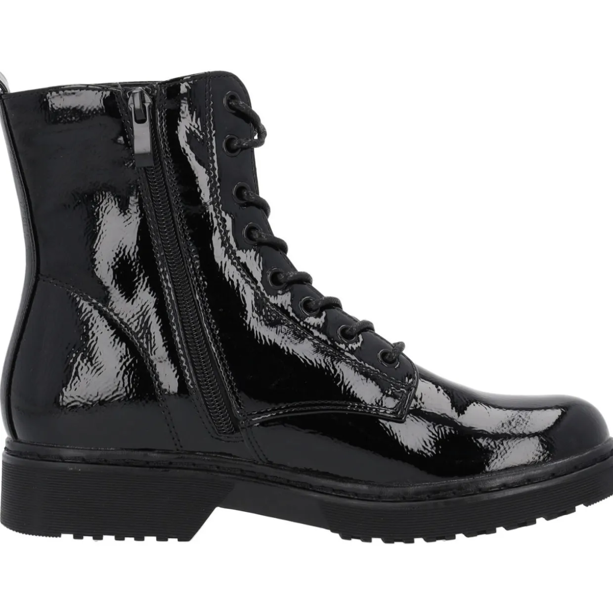 Palado Djerba, Schnürstiefel, Damen, Schwarz Lack