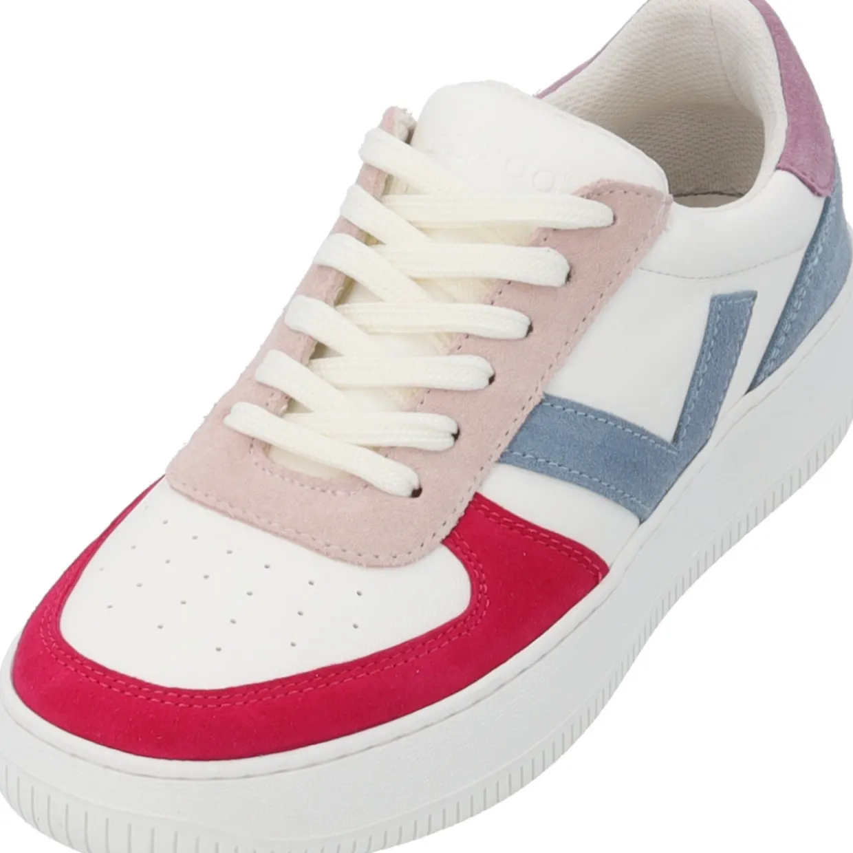 Palado Domian, Sneakers Low, Damen, Weiß/Fuchsia