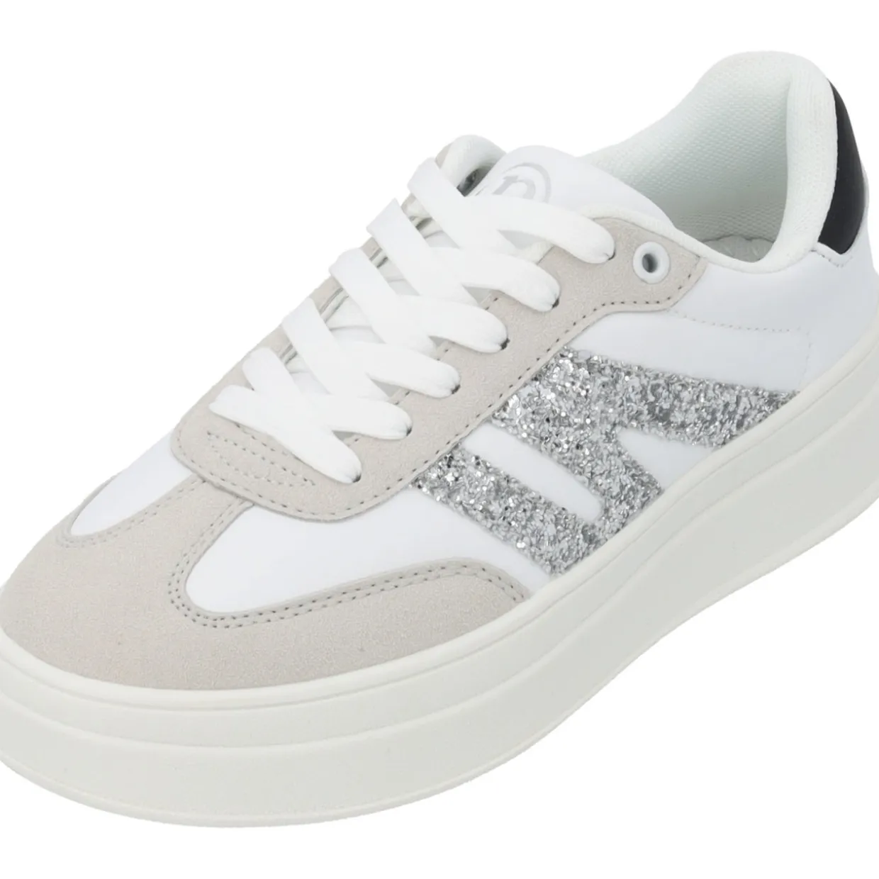 Palado Drotea, Sneakers Low, Damen, Weiß/Silber