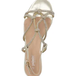 Palado Fanala by Sila Sahin, Riemchensandaletten, Damen, Gold