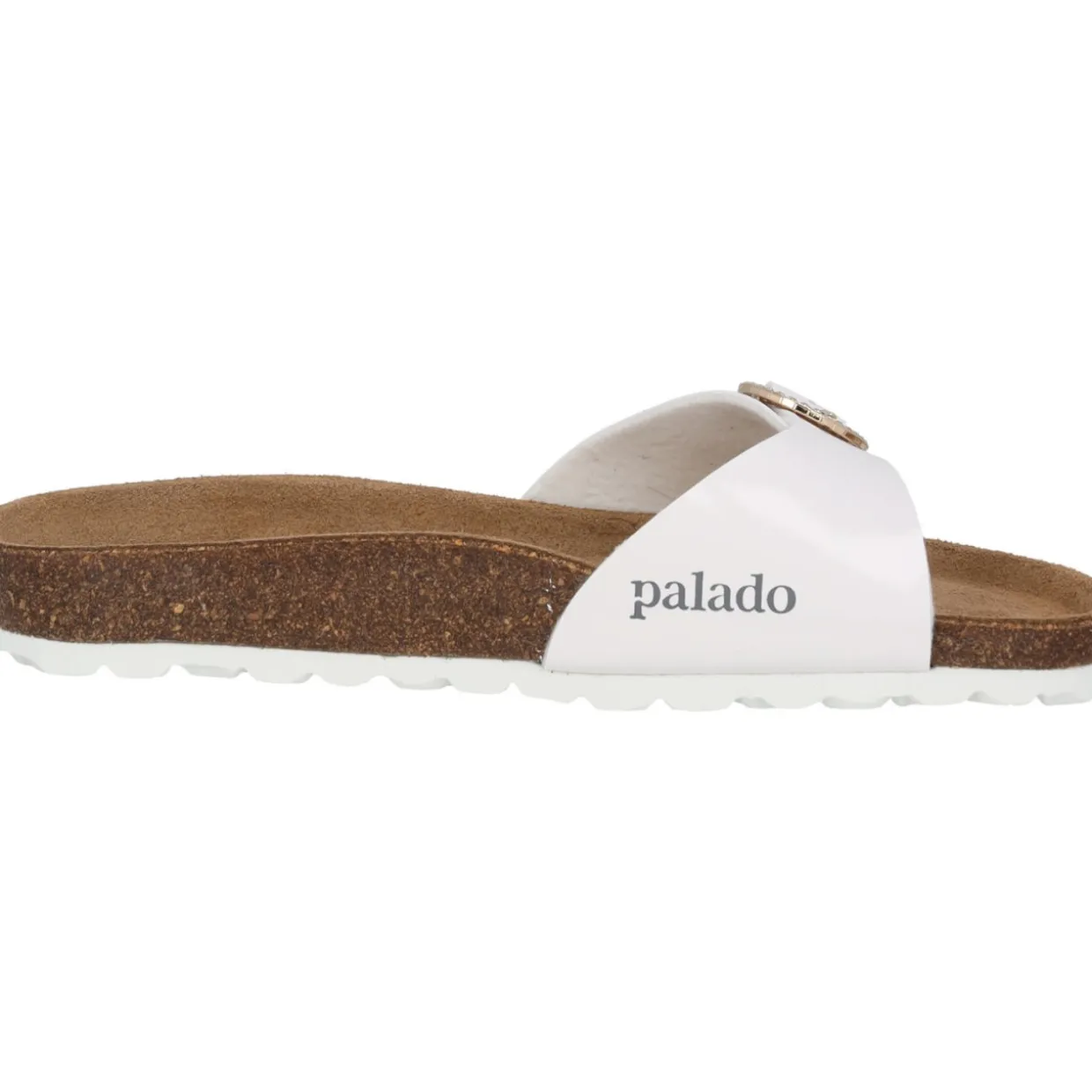 Palado Malta RD by Sila Sahin, Pantoletten, Damen, Weiß Lack