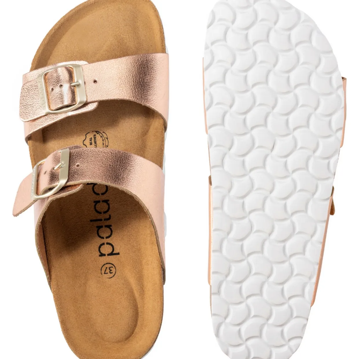 Palado Samos, Pantoletten, Damen, Metallic Rosegold