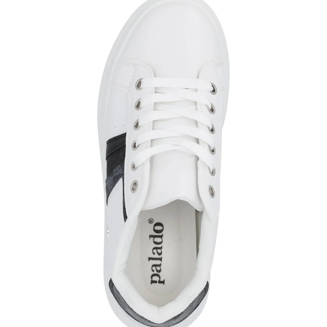 Palado Trishana, Sneakers Low, Damen, Weiß/Schwarz