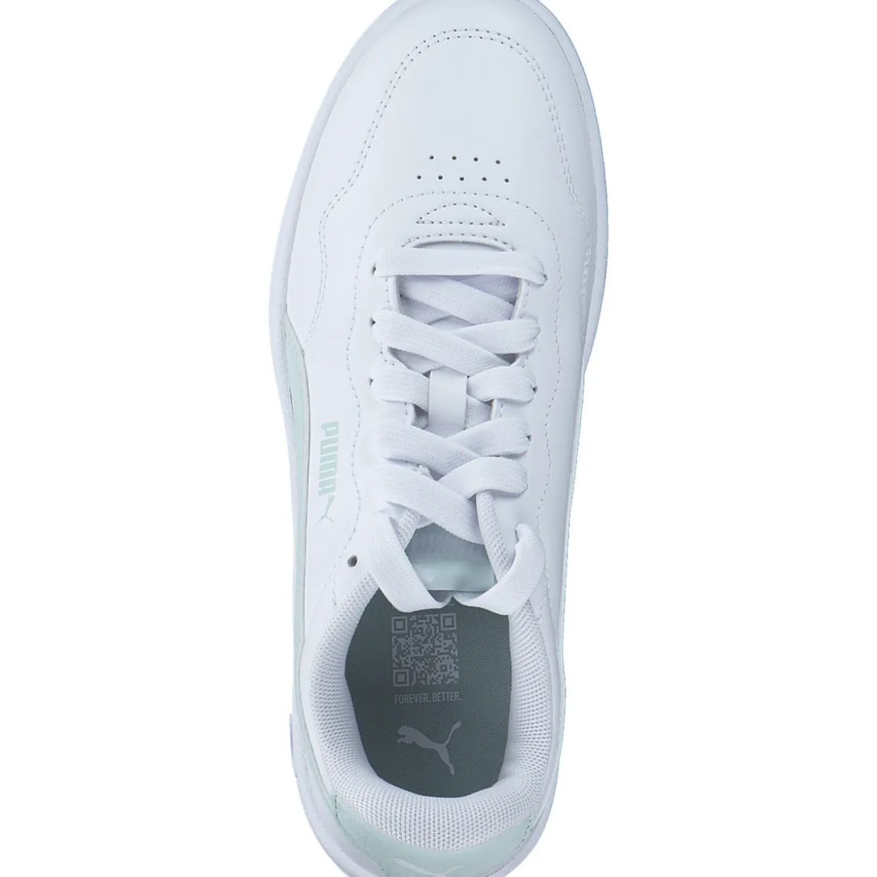 Puma Court Lally 400367, Schnürschuhe, Damen, PUMA WHITE-PEACEFUL BLUE