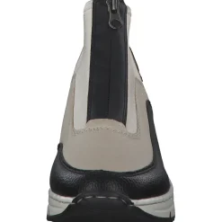 Rieker N6352, Stiefeletten, Damen, Schwarz/Weiss