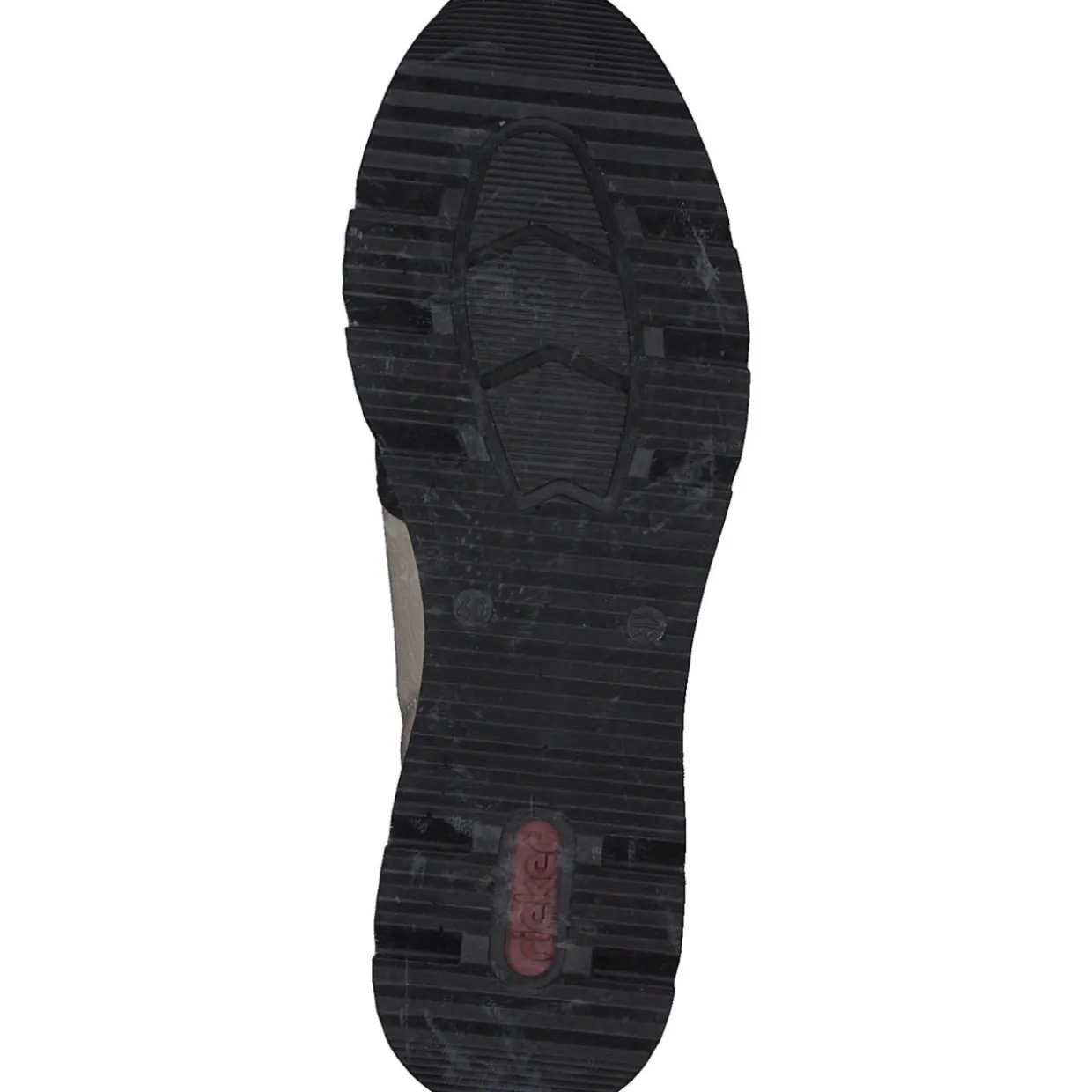 Rieker N6352, Stiefeletten, Damen, Schwarz/Weiss