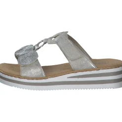 Rieker V02K3, Pantoletten & Badeschuhe, Damen, Silber
