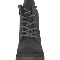 Rieker Y7424-45, Schnürstiefel, Damen, anthrazit/grau