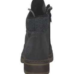 Rieker Y7424-45, Schnürstiefel, Damen, anthrazit/grau
