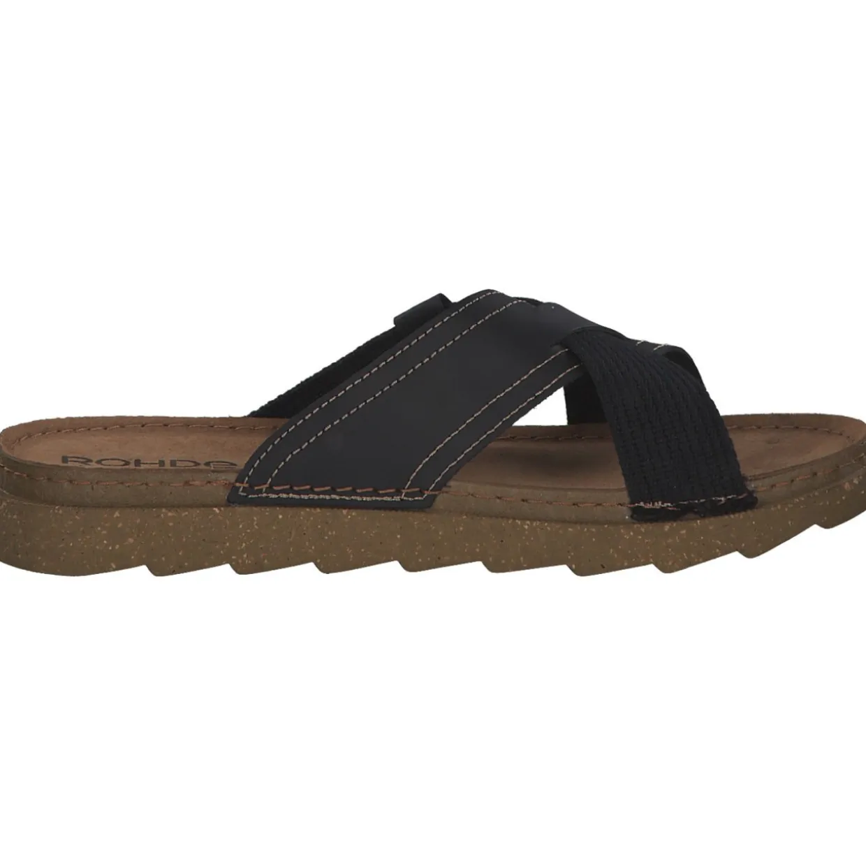 Rohde 5976, Pantoletten & Badeschuhe, Herren, Schwarz