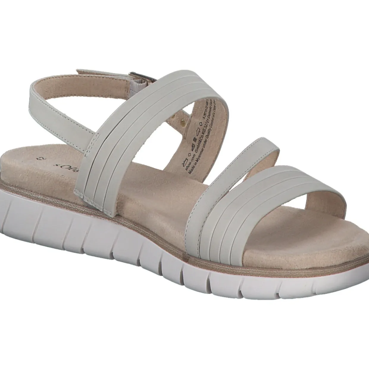 s. Oliver 28715, Keilsandaletten, Damen, beige