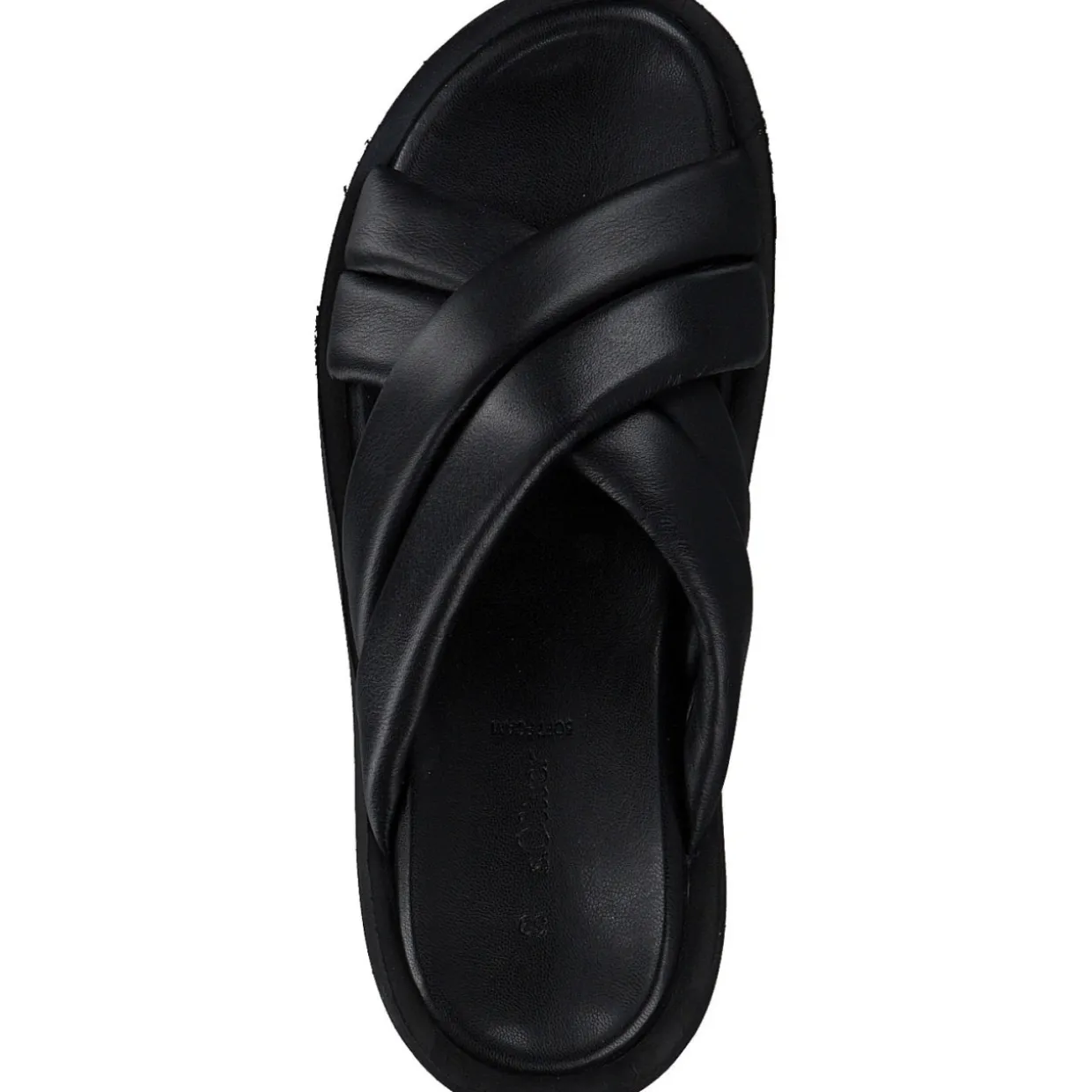 s. Oliver 27207, Plateau-Pantoletten, Damen, black