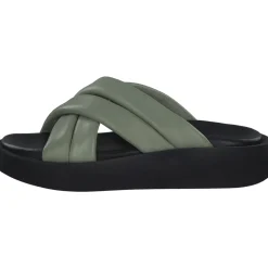 s. Oliver 27207, Plateau-Pantoletten, Damen, PALE GREEN
