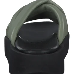 s. Oliver 27207, Plateau-Pantoletten, Damen, PALE GREEN