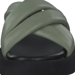s. Oliver 27207, Plateau-Pantoletten, Damen, PALE GREEN