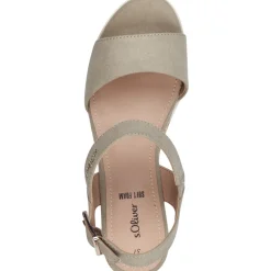 s. Oliver 28713, Plateau-Sandaletten, Damen, PISTACHIO