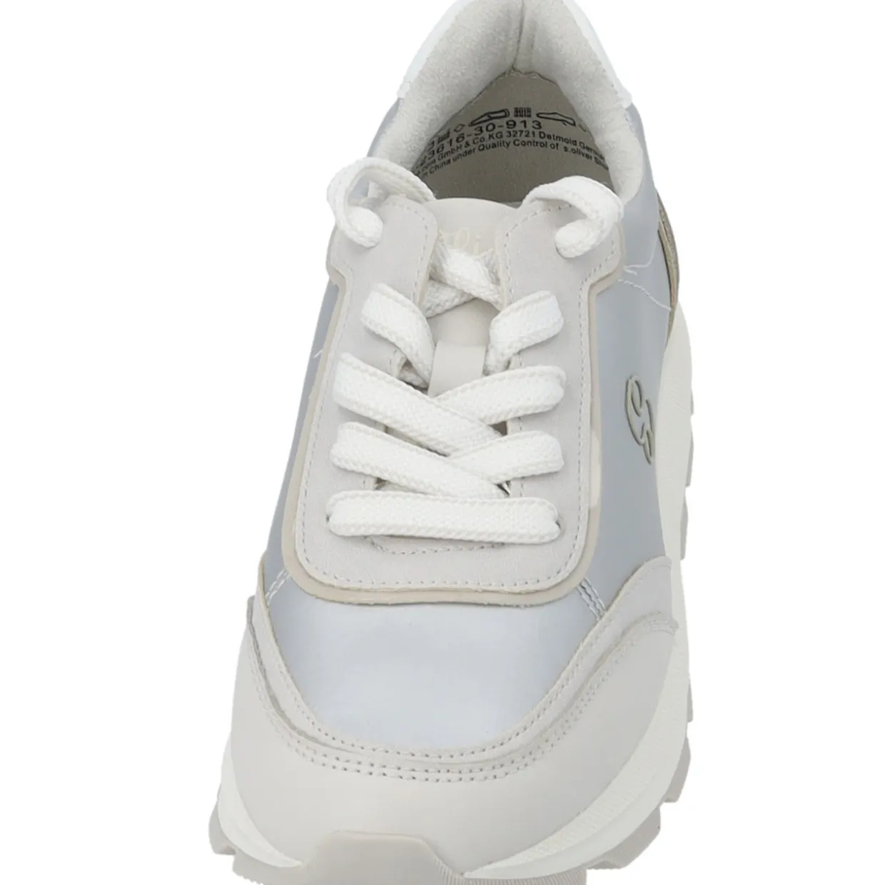 s. Oliver 23616, Schnürschuhe, Damen, platinum combi