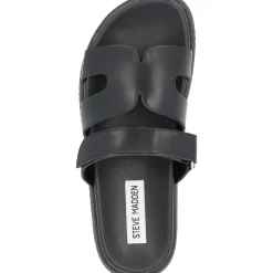Steve Madden Missile SM11003028, Plateau-Pantoletten, Damen, black