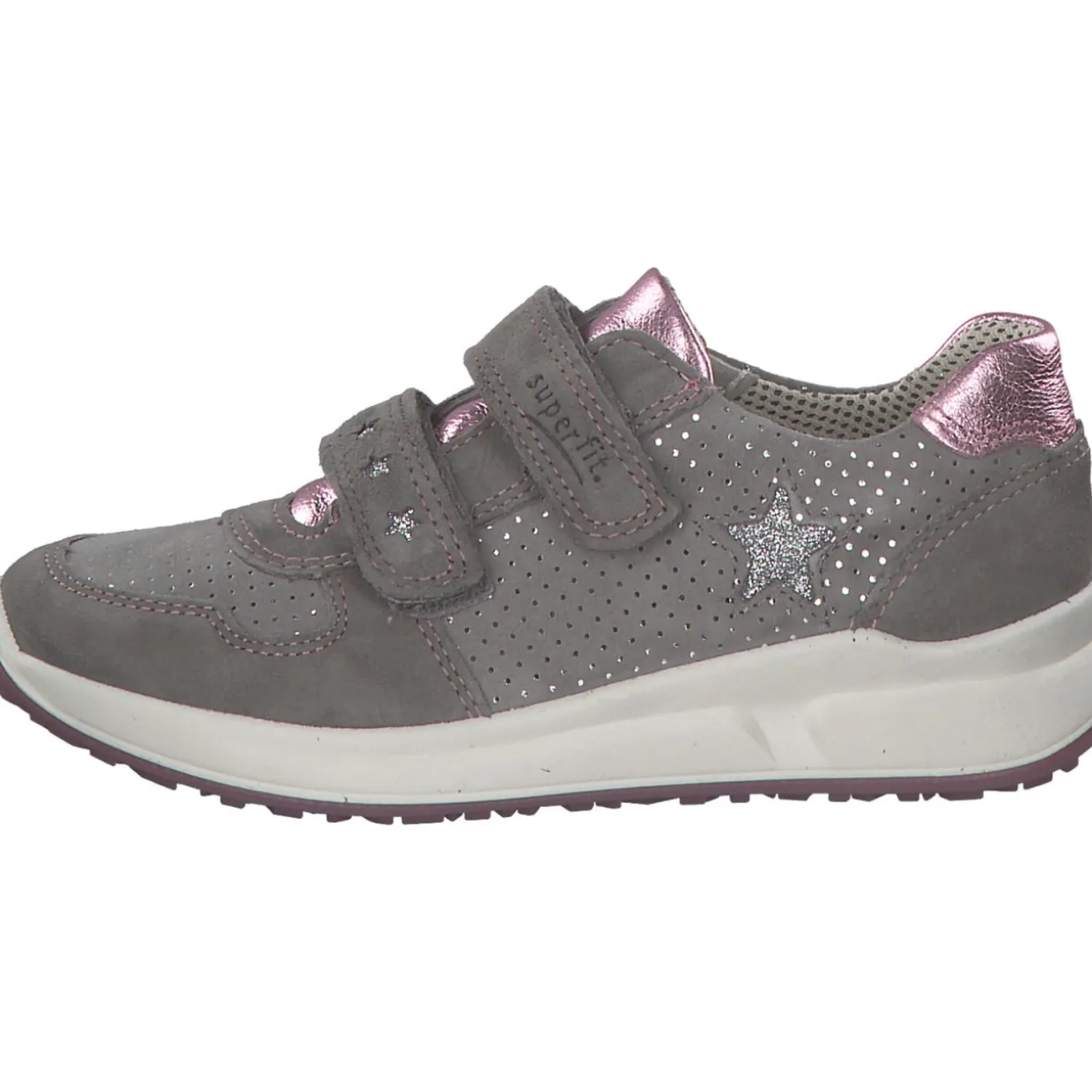 Superfit MERIDA 00187, Sneakers Low, Kinder, Grau (Smoke Kombi)