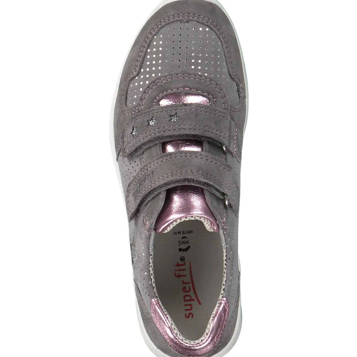 Superfit MERIDA 00187, Sneakers Low, Kinder, Grau (Smoke Kombi)