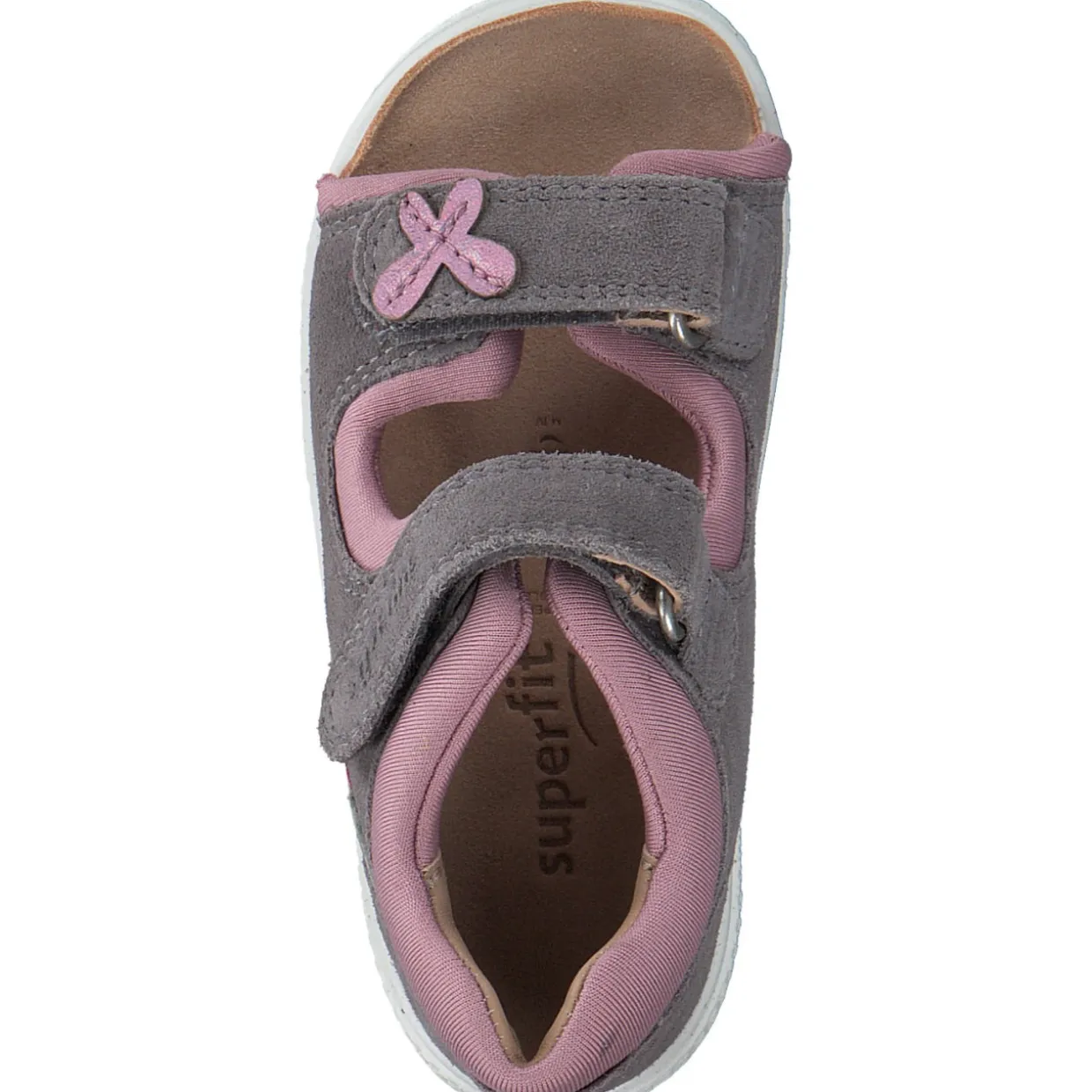 Superfit POLLY 00093, Sandaletten, Kinder, Grau/Rosa