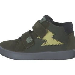 Superfit 1-000771-7010 Stiefelette Leder SUPIES, Lauflernschuhe, Kinder, GRÜN/GELB