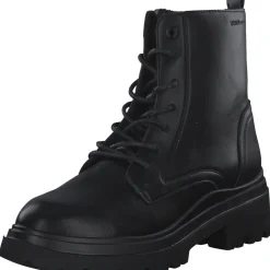 Tom Tailor 4295201, Schnürstiefeletten, Damen, Black Black