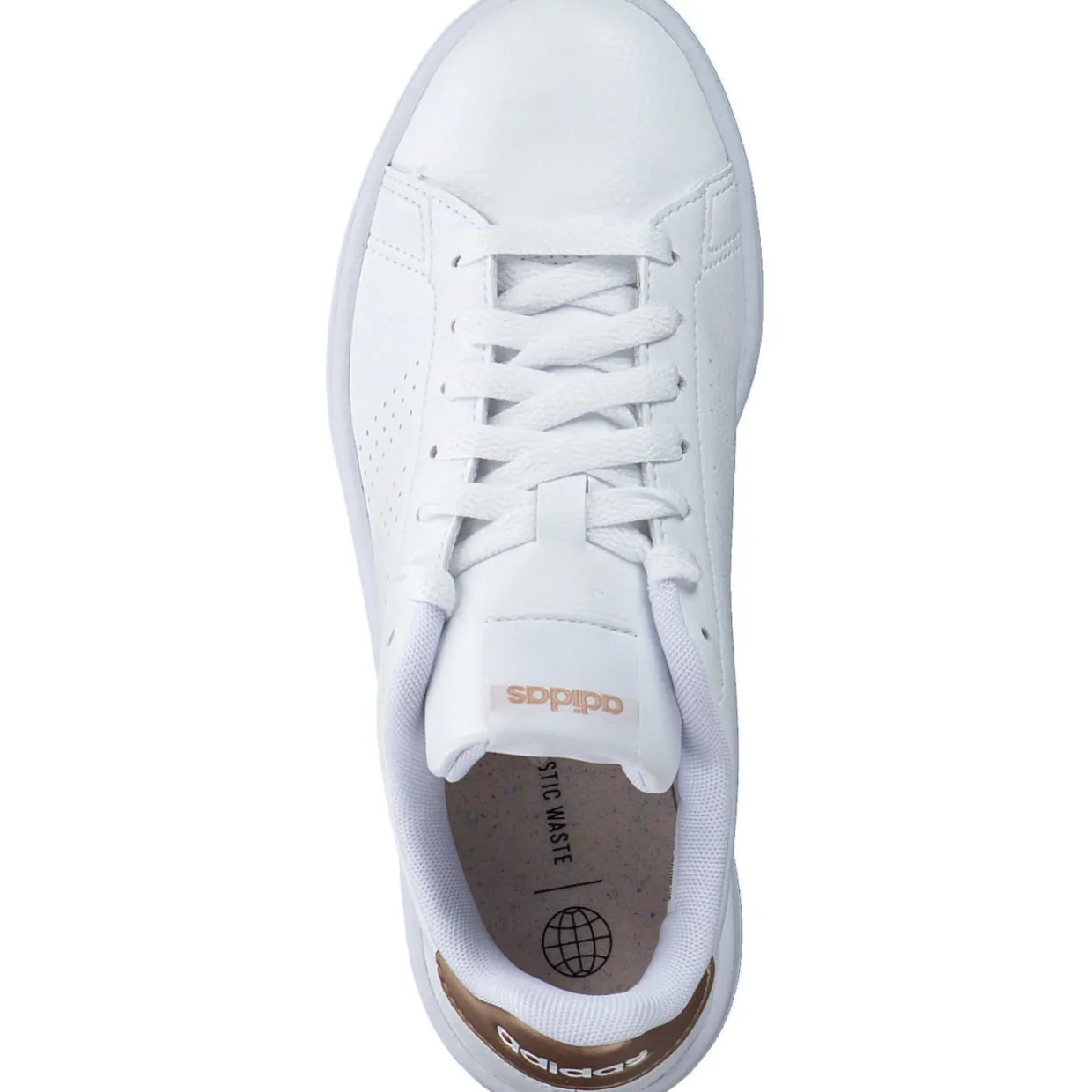 Adidas Core Advantage W, Sneakers Low, Damen, Weiß (Weiß/Beige)