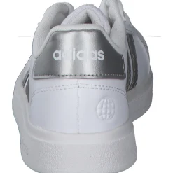 Adidas Core Grand Court 2.0 K, Sneakers Low, Damen, Weiß (Weiß/Silber)