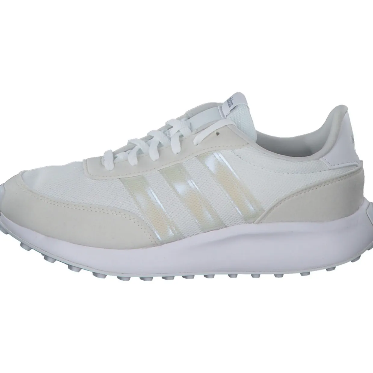 Adidas Run 70s K, Sneakers Low, Damen, ftwr white/silver met./core bl
