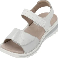 Ara Tampa 47207, Keilsandaletten, Damen, WEISS NEBBIA