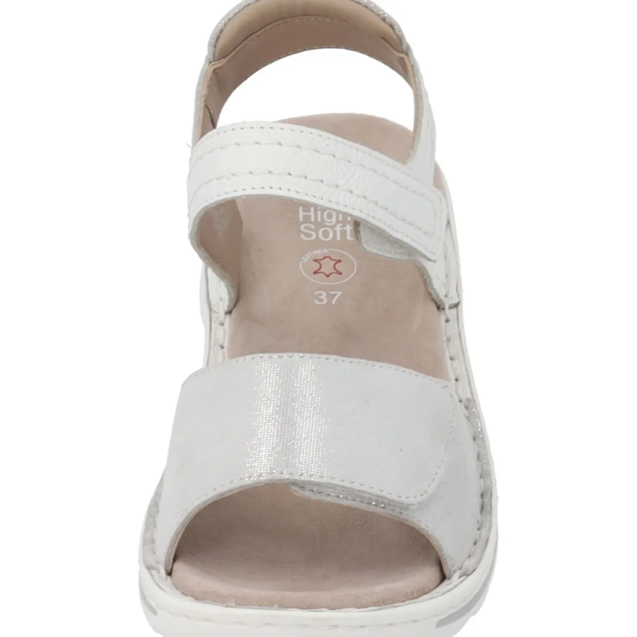Ara Tampa 47207, Keilsandaletten, Damen, WEISS NEBBIA