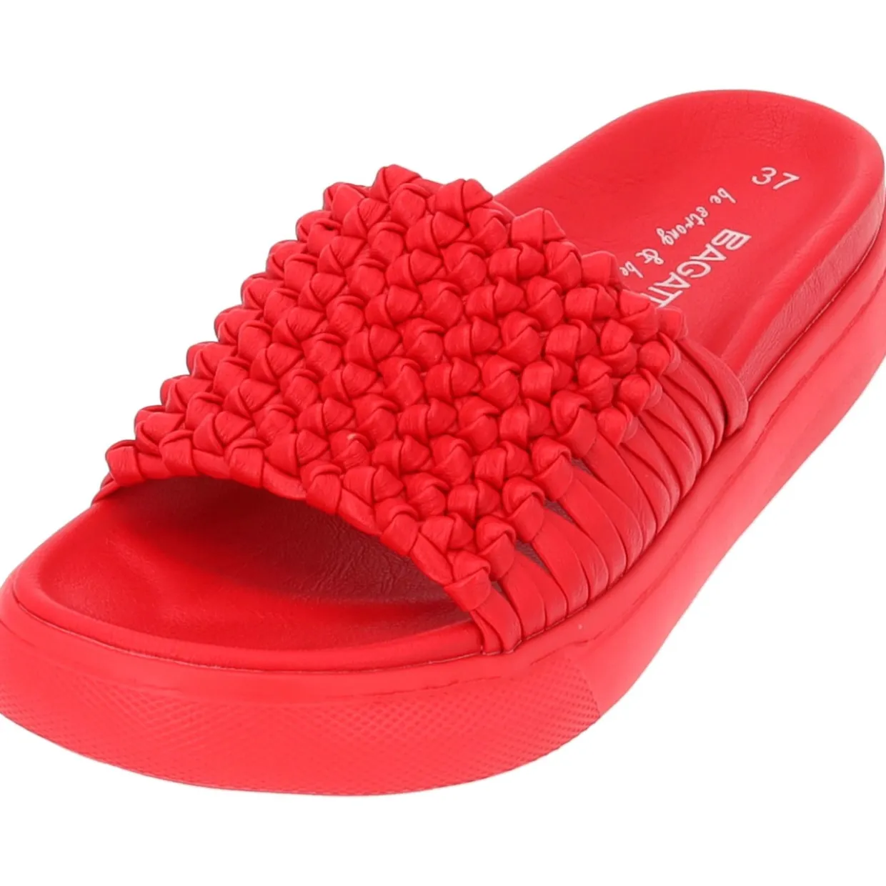Bagatt A7596, Plateau-Pantoletten, Damen, RED