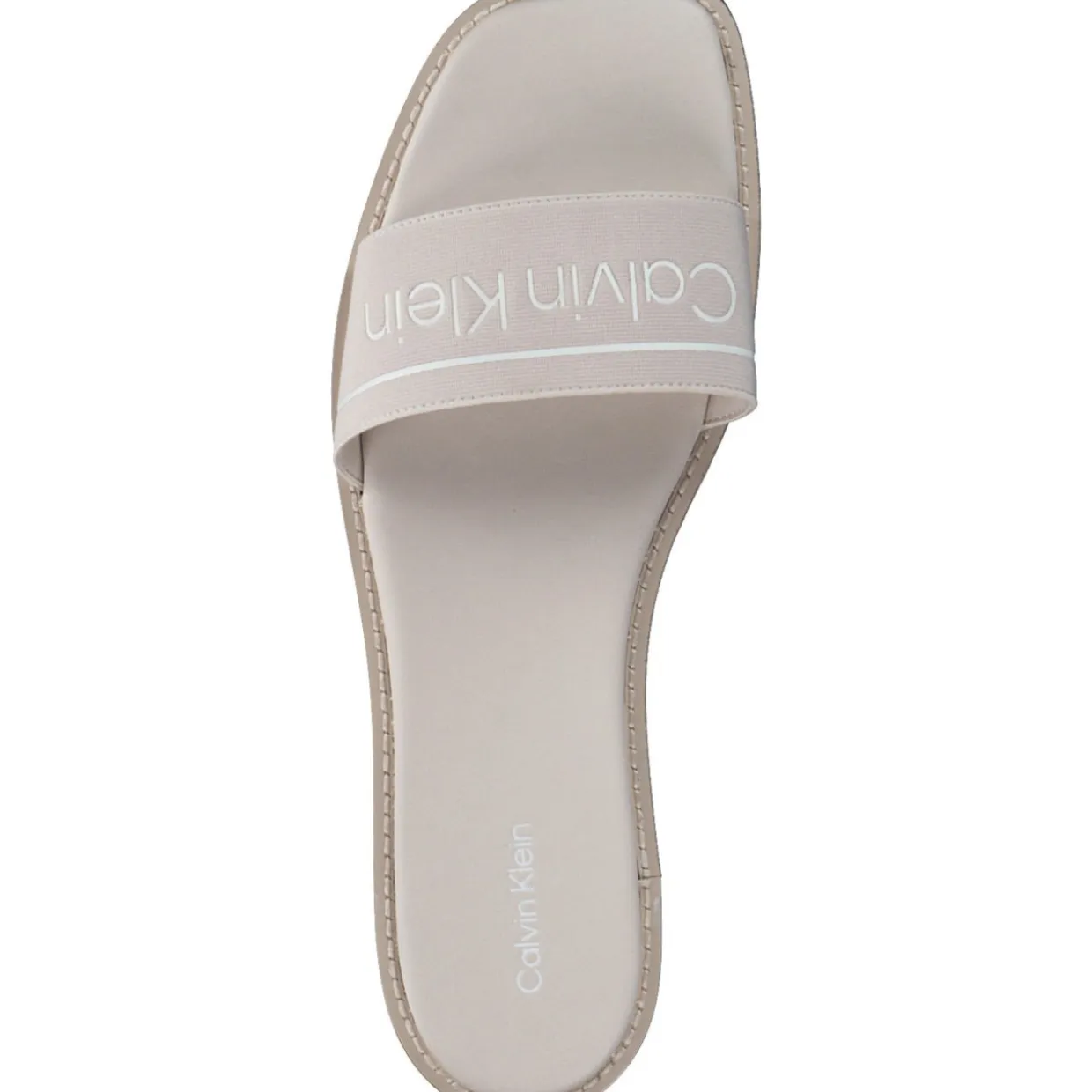 Calvin Klein HW0HW00817, Plateau-Pantoletten, Damen, Crystal grey