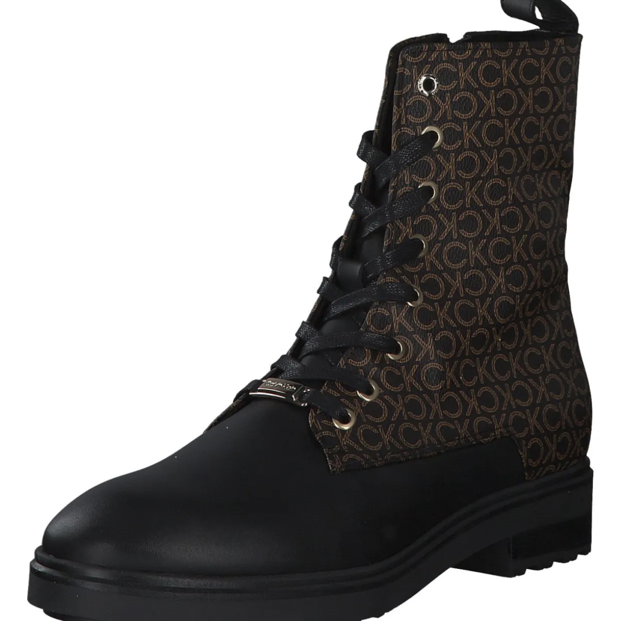 Calvin Klein HW0HW01314, Schnürstiefeletten, Damen, Braun