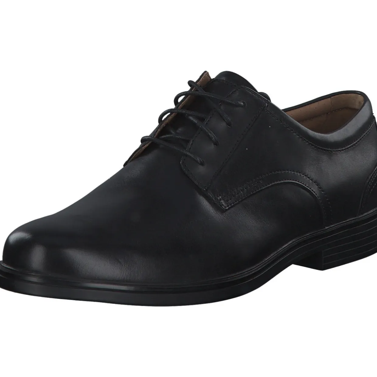 Clarks Un Aldric Lace 2613, Halbschuhe, Herren, BLACK LEATHER