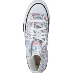 Converse CTAS HI, Sneakers High, Weiß (Weiß/Rot/Blau)