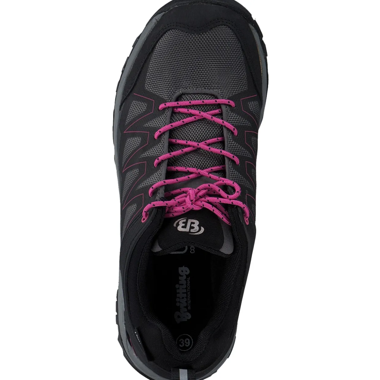 EB-Sport 211304, Schnürschuhe, Damen, grau/schwarz/pink